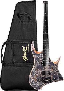 Amazon | Grote ヘッドレス6弦エレキギター マホガニーボディ